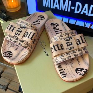 John Galliano Newspaper Slides